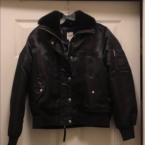 Awesome bomber with fur collar